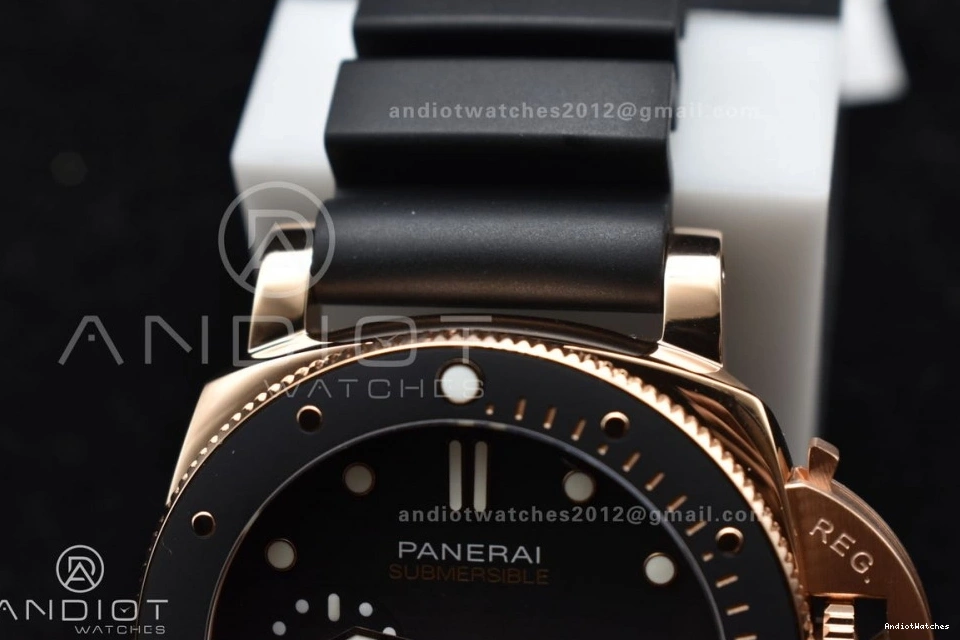 992 Black on Best Strap PAM2164 Rubber P VSF 42mm Black Submersible Edition WrinkleFree Dial 0213